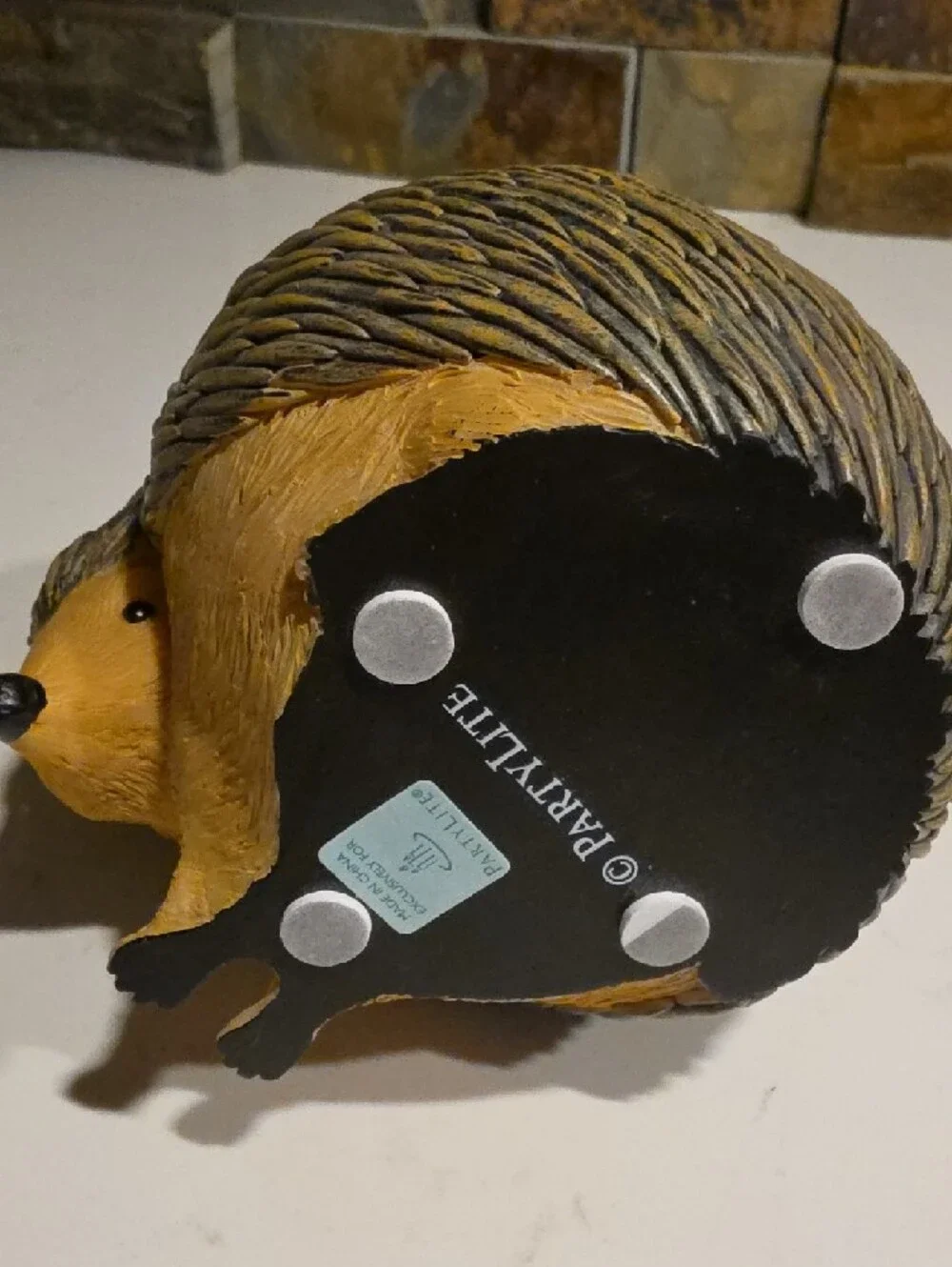 PartyLite Brown Hedgehog Tea Light Candle Holder - Picture 9 of 13